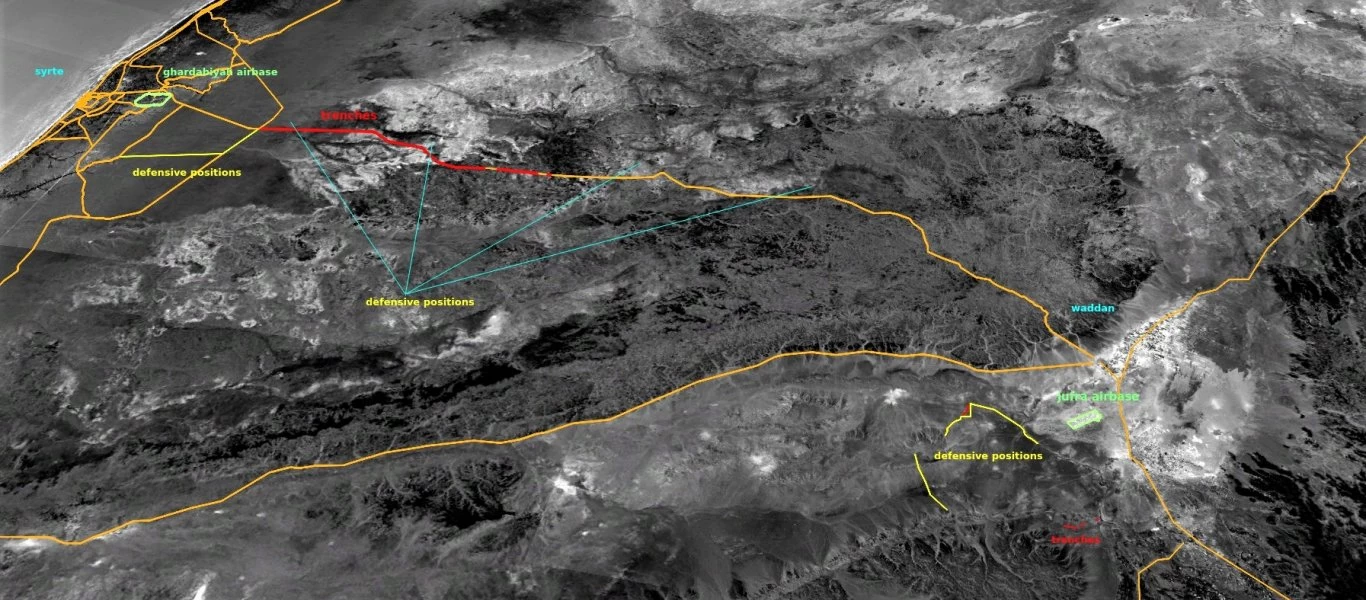 Κολοσσιαία οχυρωματικά έργα των ρωσικών δυνάμεων στην Λιβύη: Έσκαψαν τάφρο 70 χλμ. και έκτισαν 31 οχυρά σε δύο μήνες!